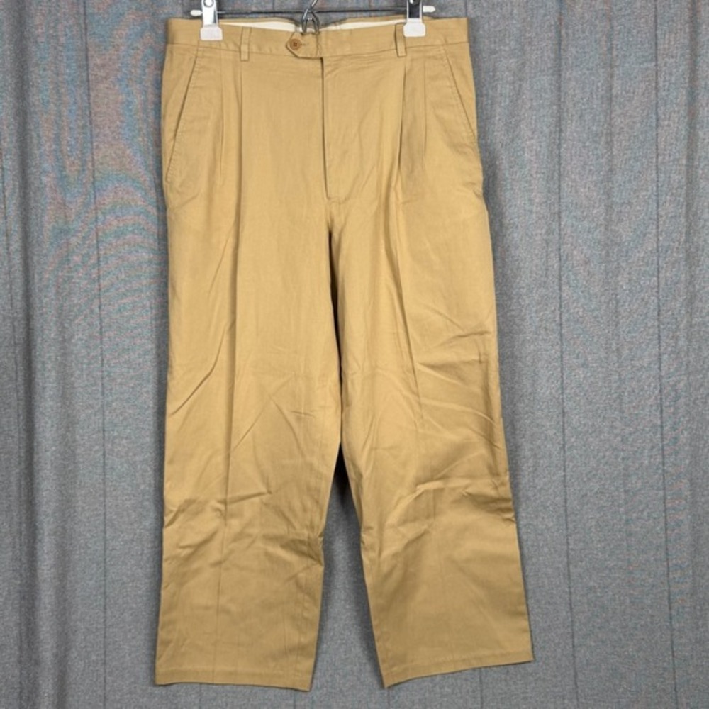 Salvatore Ferragamo Pants Mens‎ 34x26.5 EU 52 Beige Chino Khaki, Flaws - Read